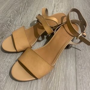 JCrew Heeled Sandals. Barely Worn